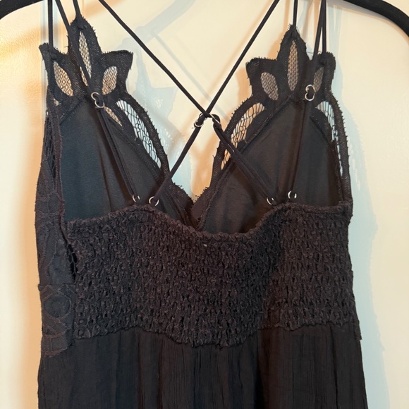 Blue Rain Black Maxi Dress Adella Size XS Lace Detail - Picture 6 of 7